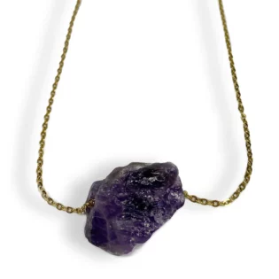 Amethyst Healing Crystal Necklace