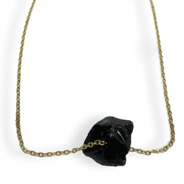 Black Obsidian Crystal Healing Necklace