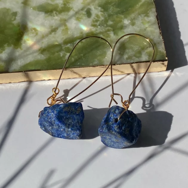 Lapis Lazuli Crystal Healing Earrings